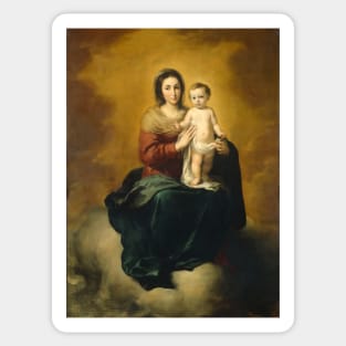 Virgin and Child - Murillo Sticker